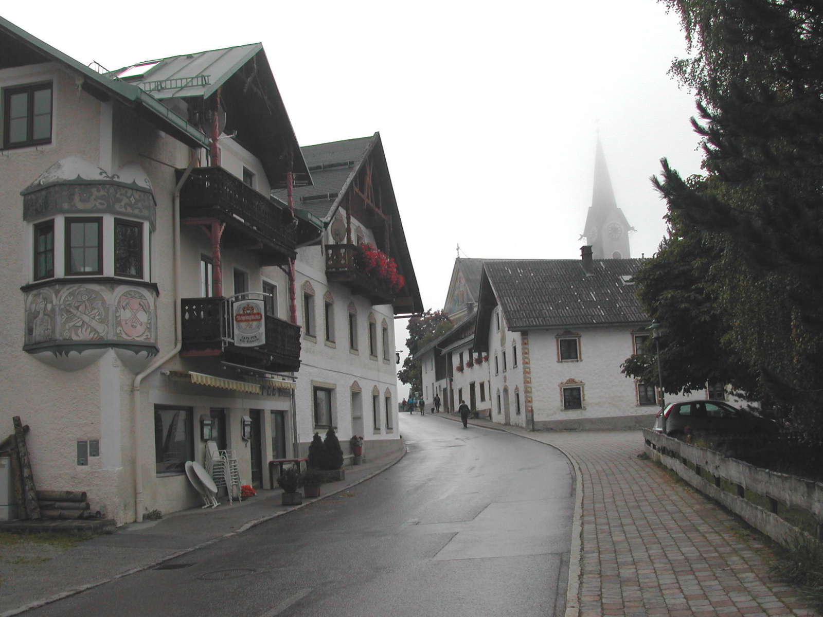 Городская улица на курорте Зеефельд, Австрия