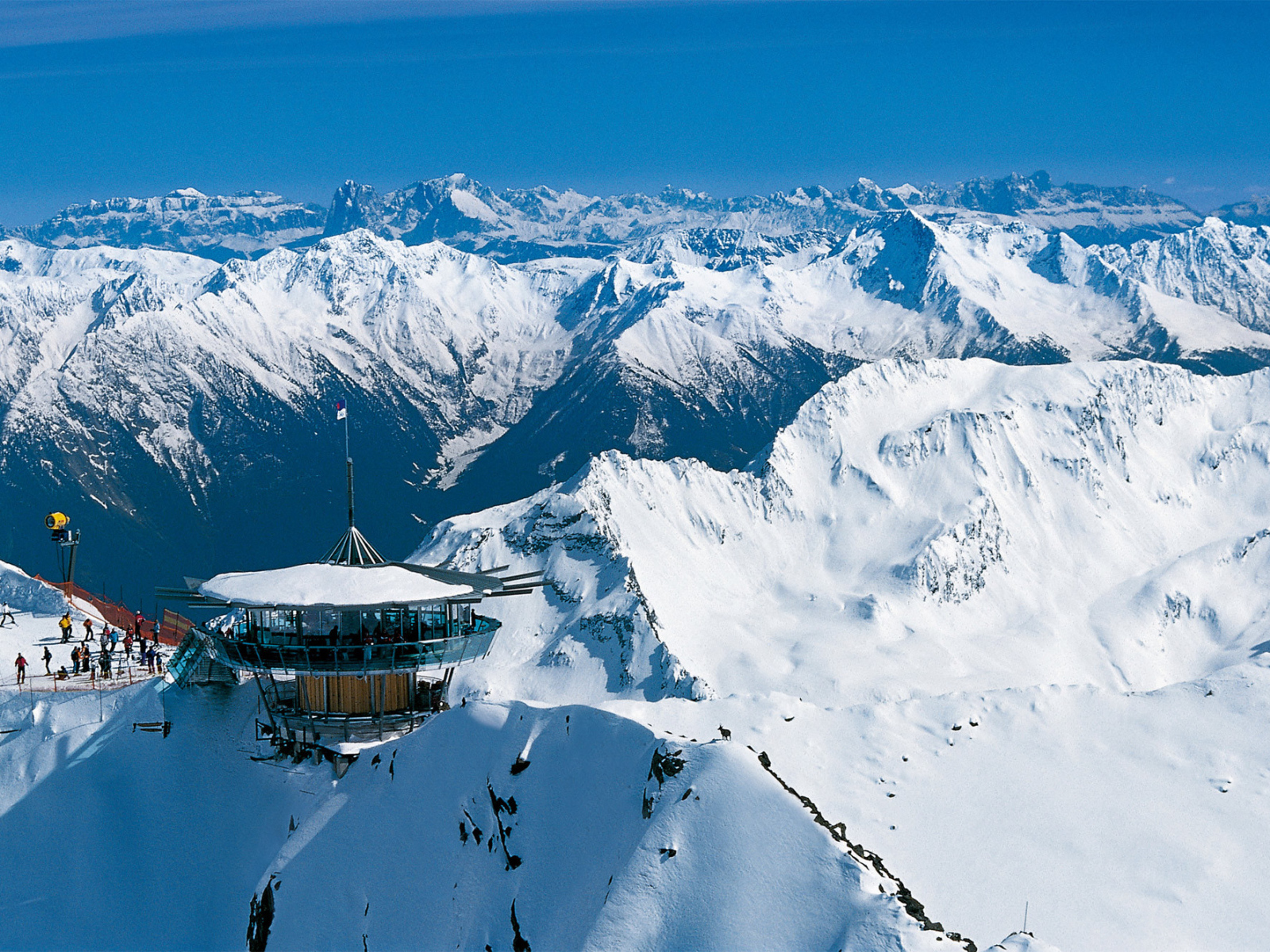 Лыжная база на горнолыжном курорте Ишгль, Австрия