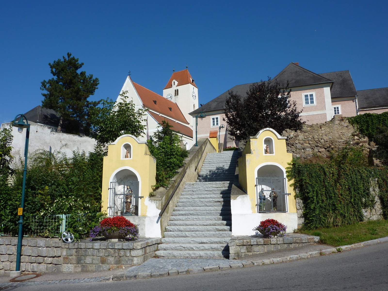 Лестница в городе Лэнгенфельд, Австрия