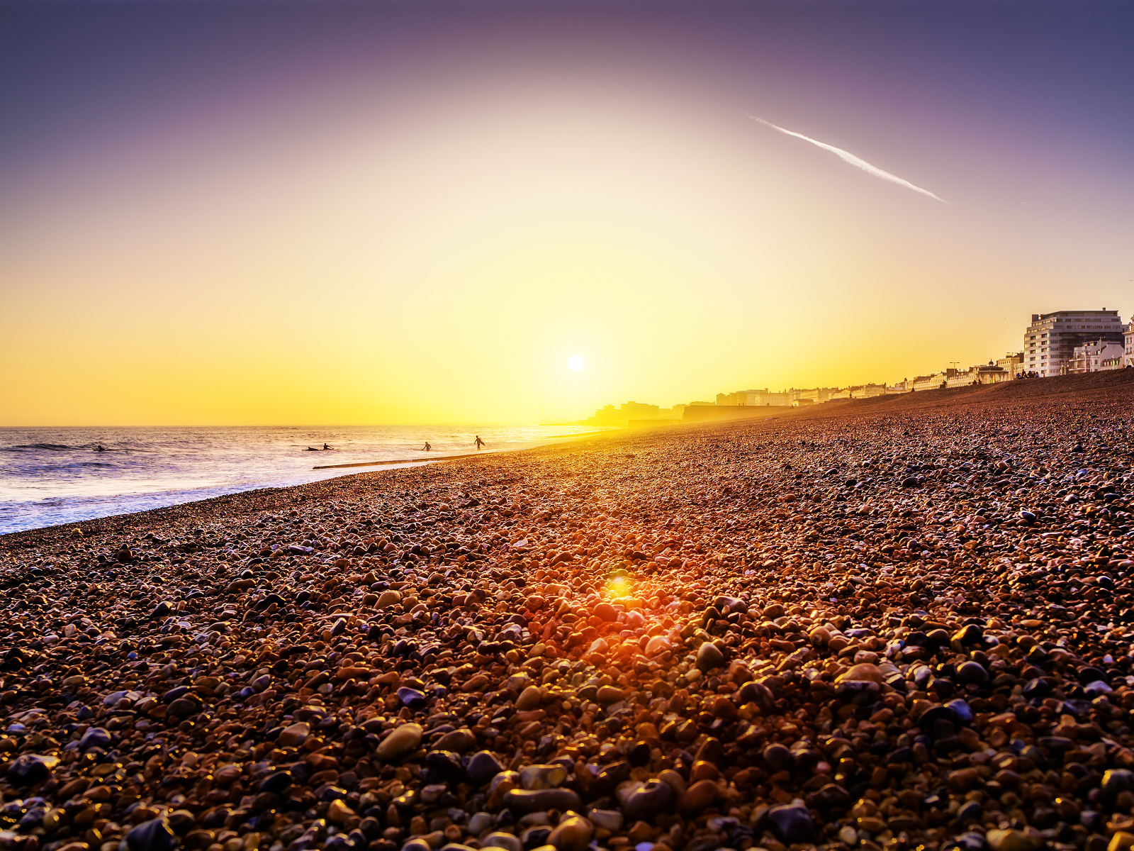 Sunset in Brighton, England