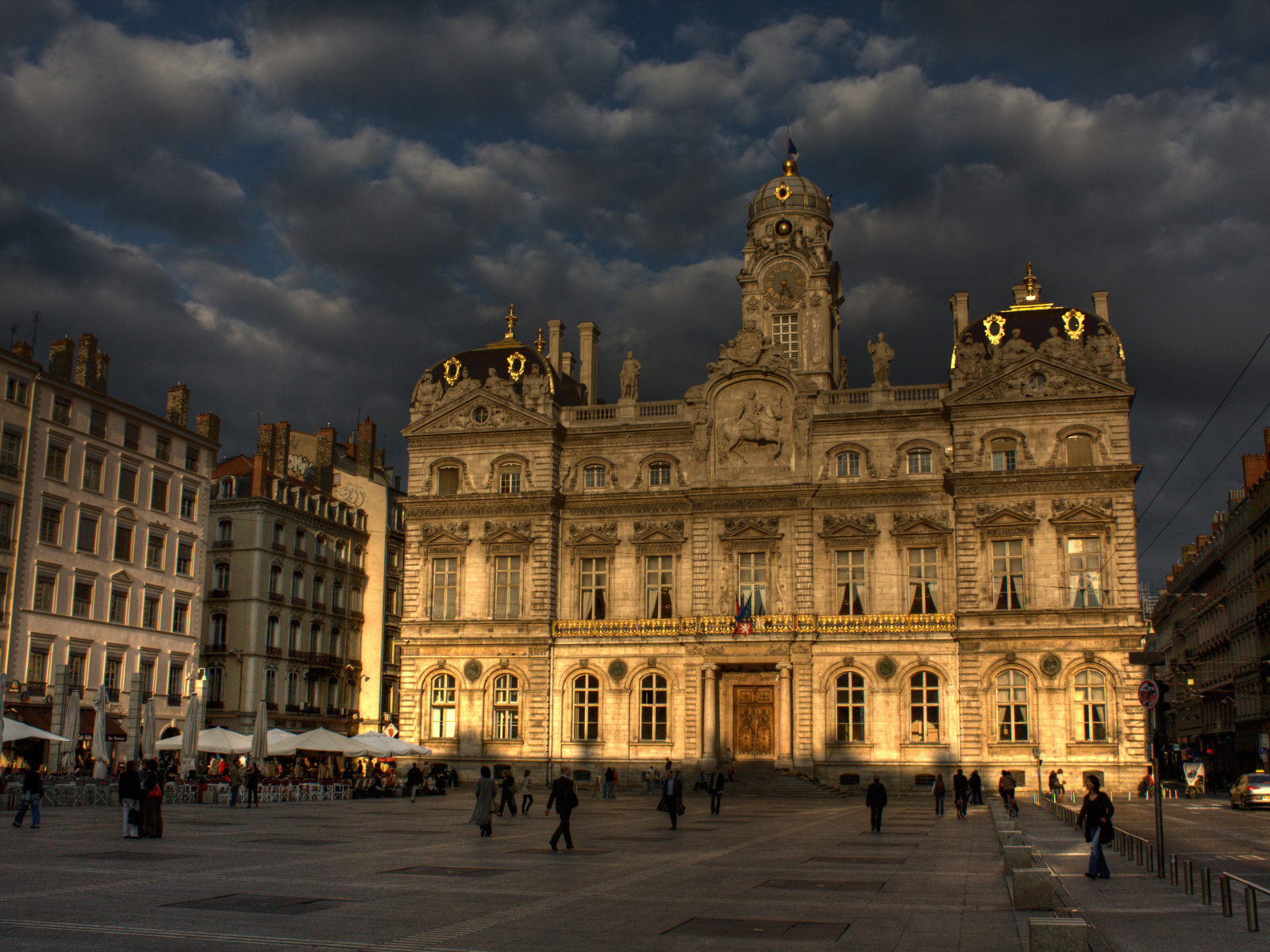 Площадь в городе Лион, Франция