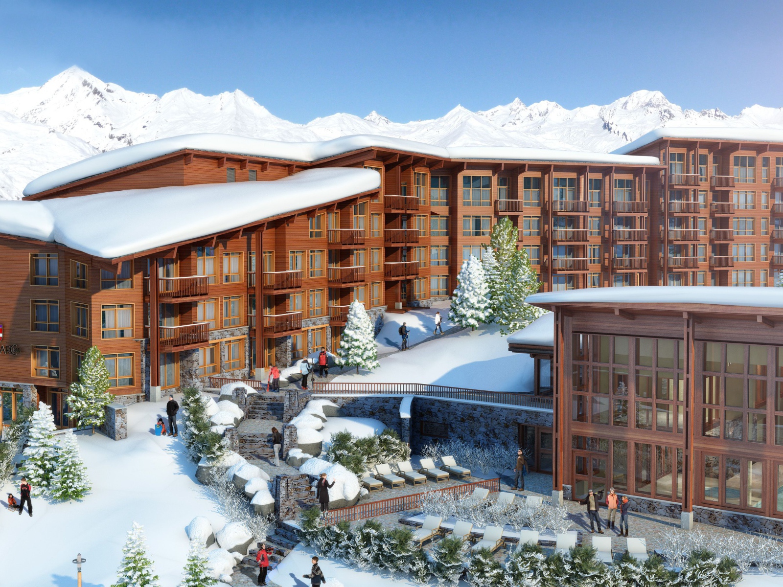 Отель Эденарк на горнолыжном курорте Лез Арк, Франция