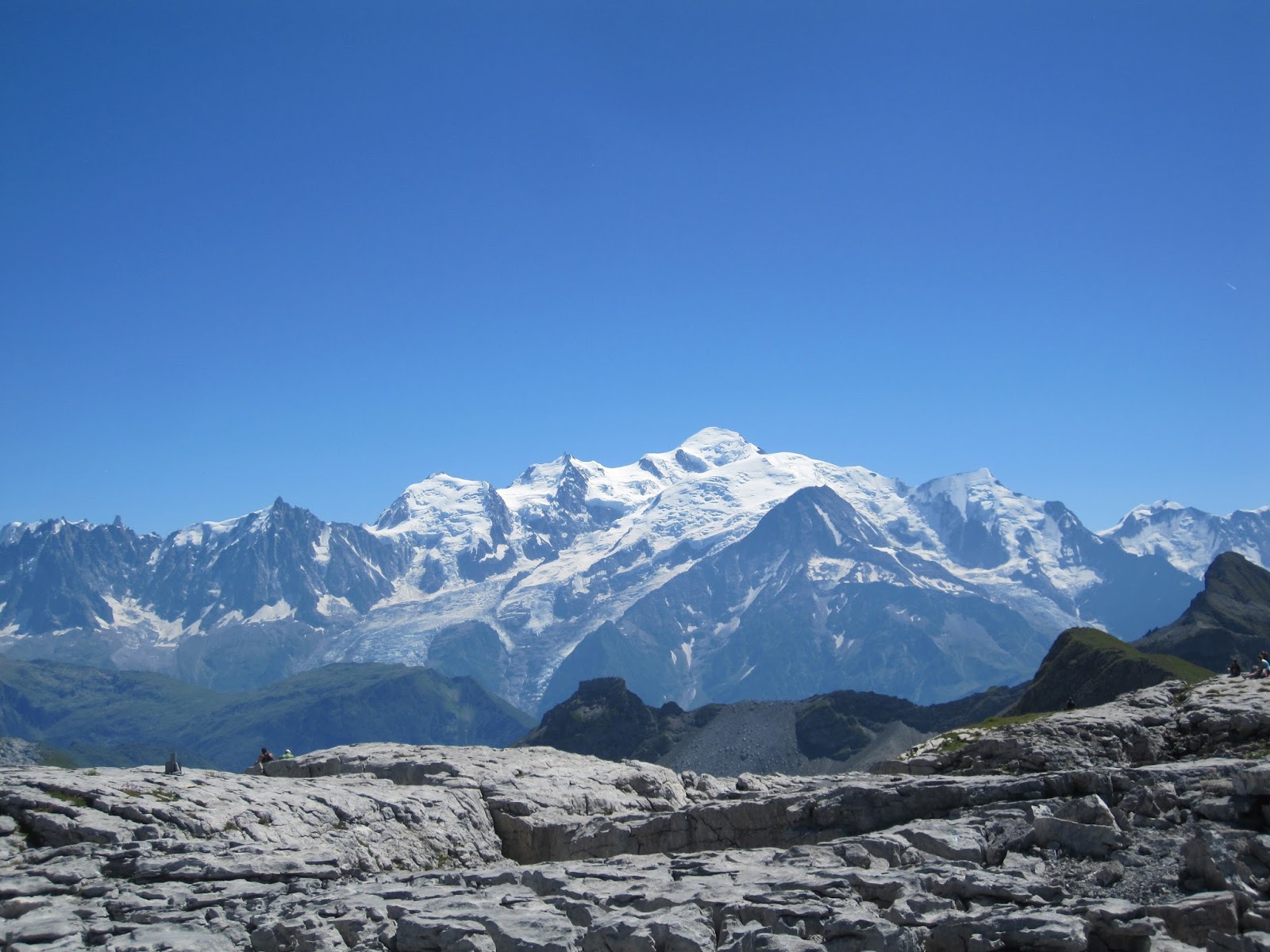 Горные вершины на горнолыжном курорте Самоен, Франция