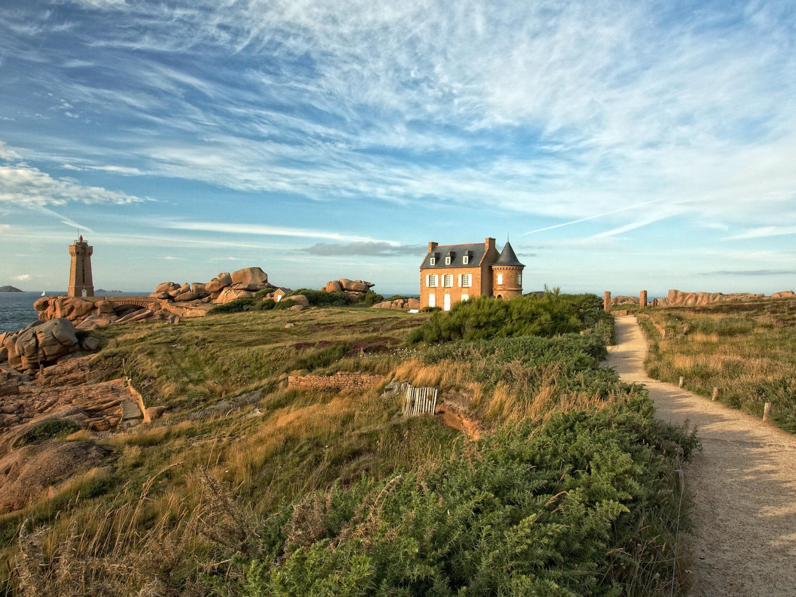 Морское побережье в Бретань, Франция