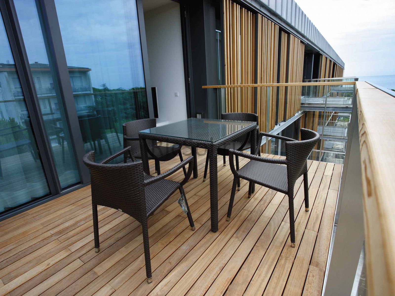 Балкончик в отеле на курорте Лидо ди Езоло, Италия