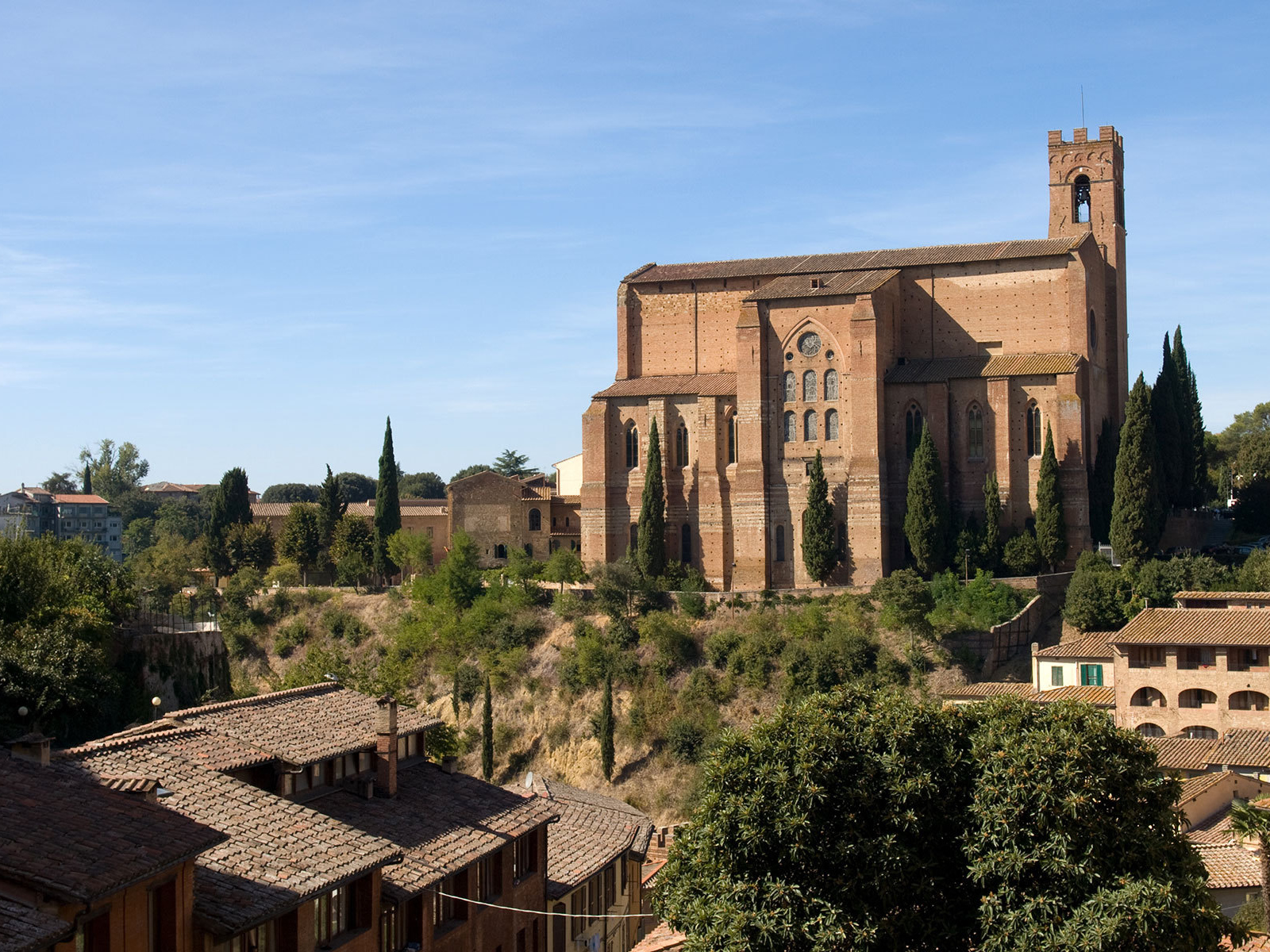 Старинный замок в Сиене, Италия