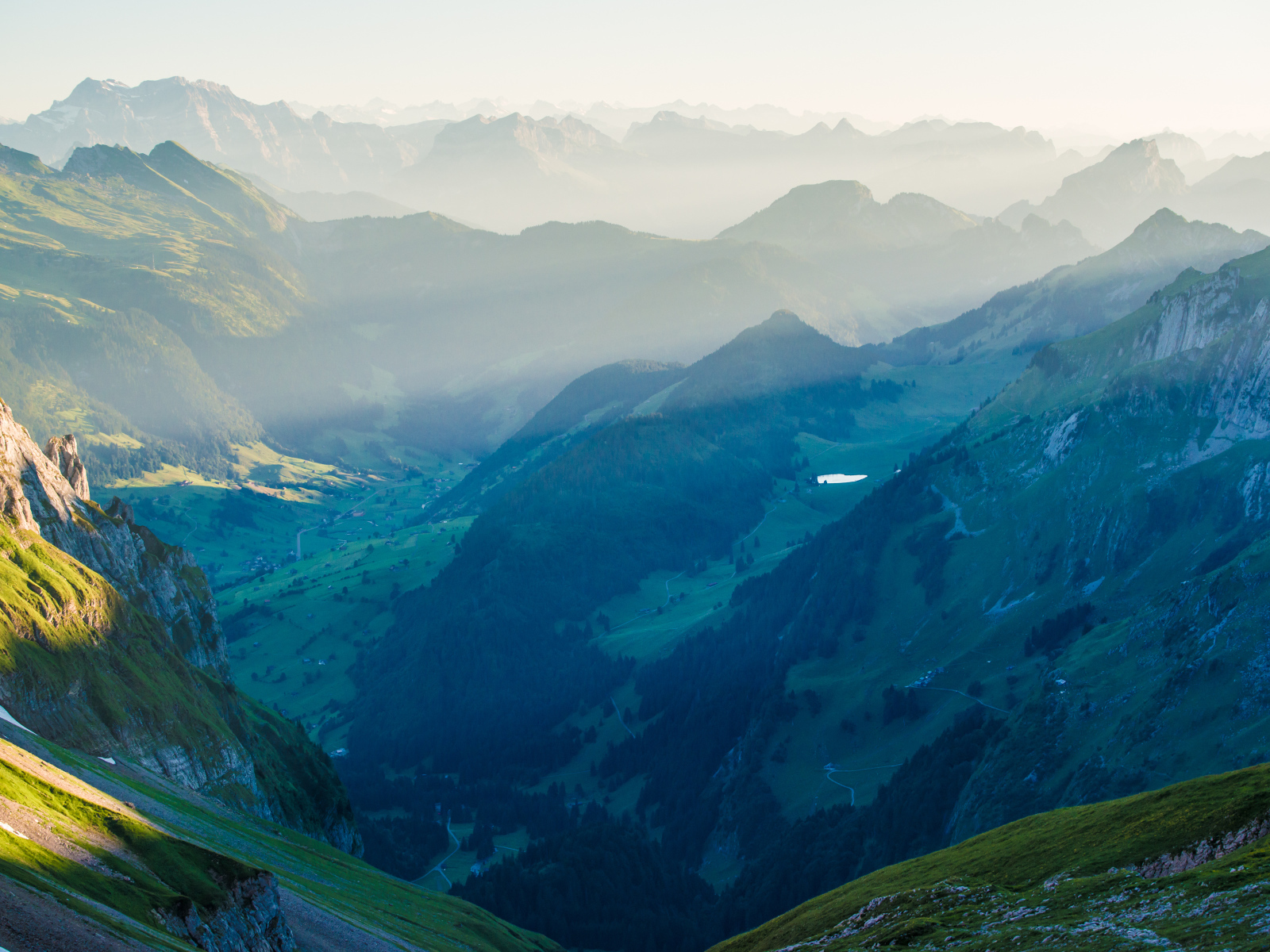 Красивые горы в Швейцарии