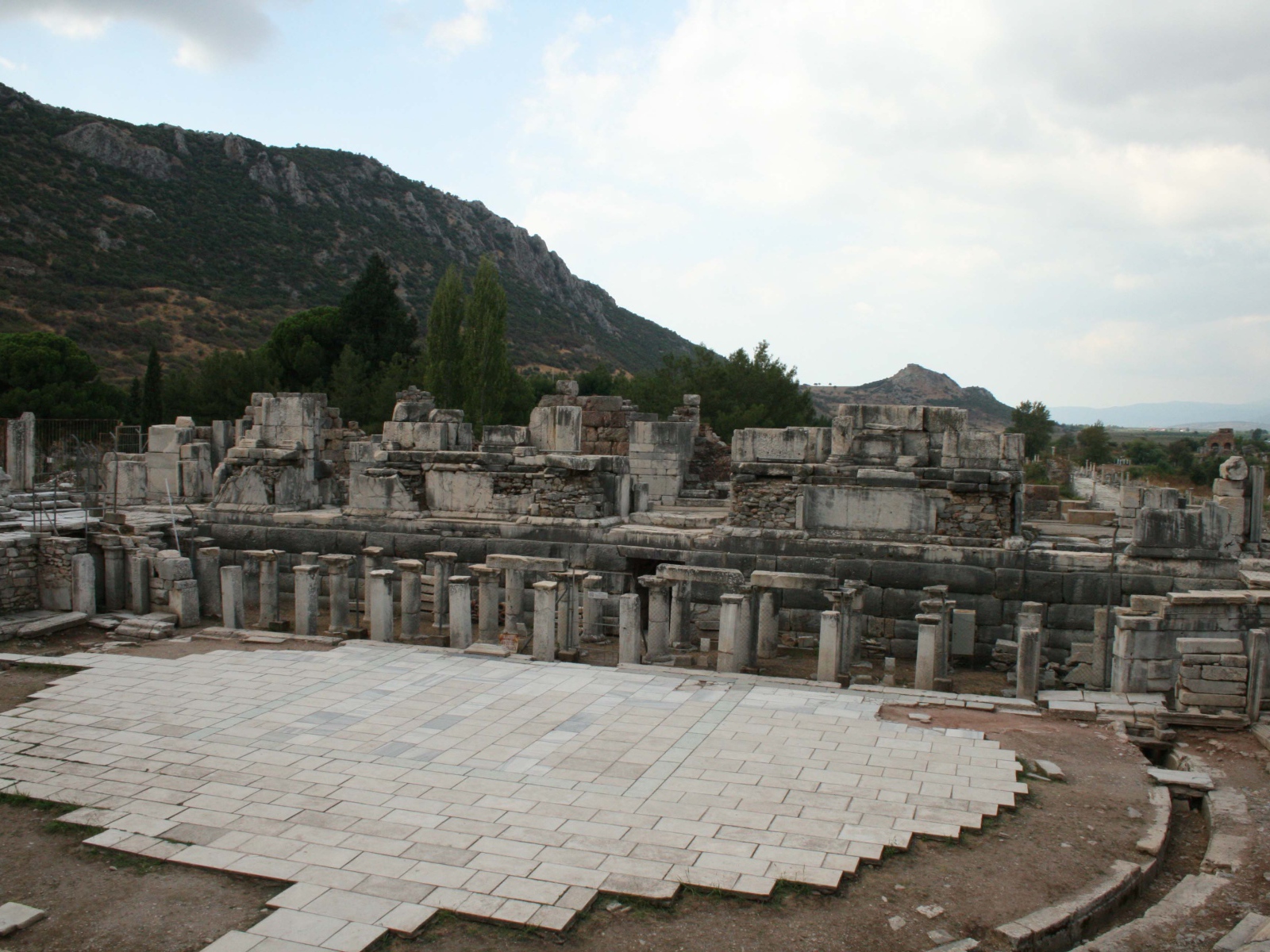 Сцена древнего театра в Эфесе, Турция