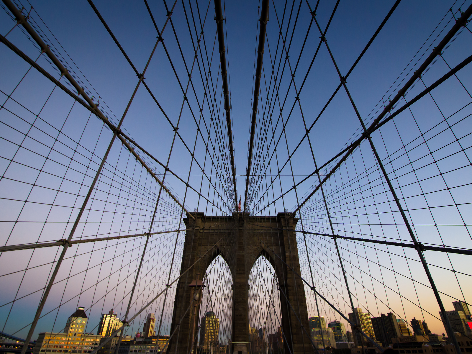 Network of Brooklyn Bridge, New York