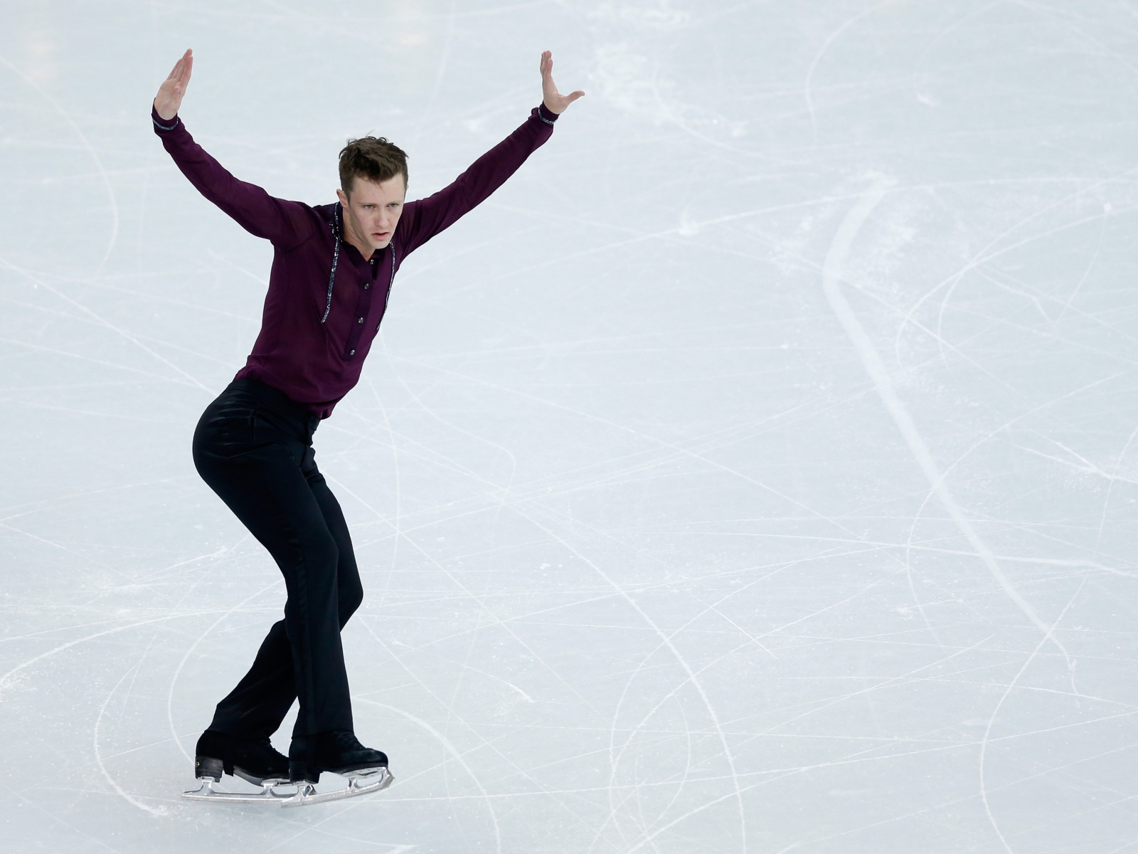 Американский фигурист Джереми Эбботт на олимпиаде в Сочи