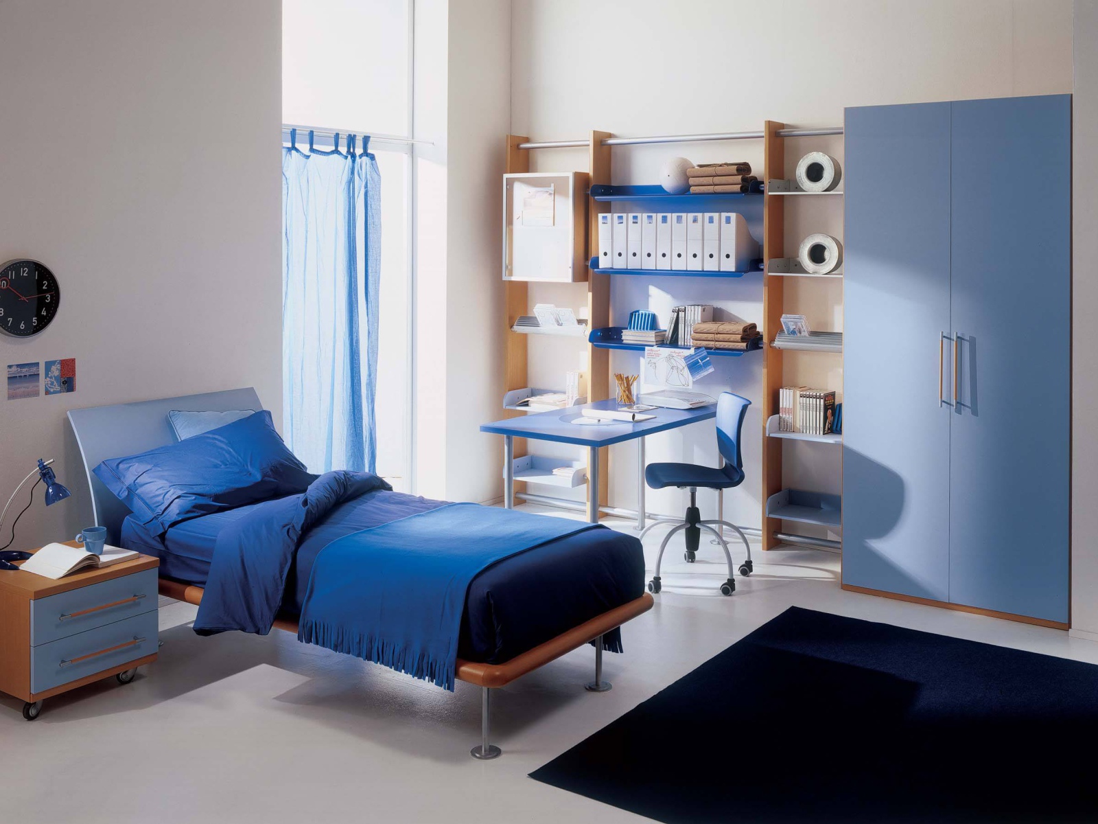 Синие тона в детской