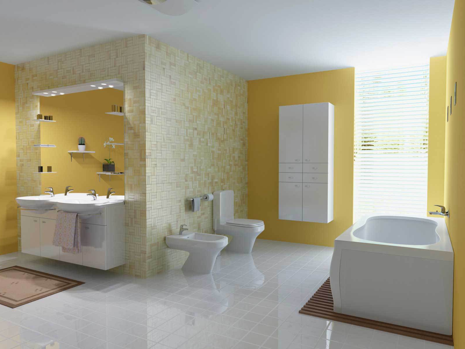 Кремовый цвет для ванной комнаты