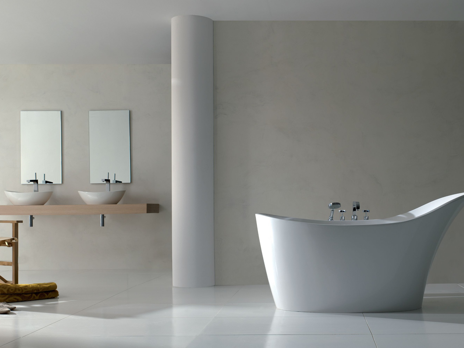 Модная дизайнерская ванная