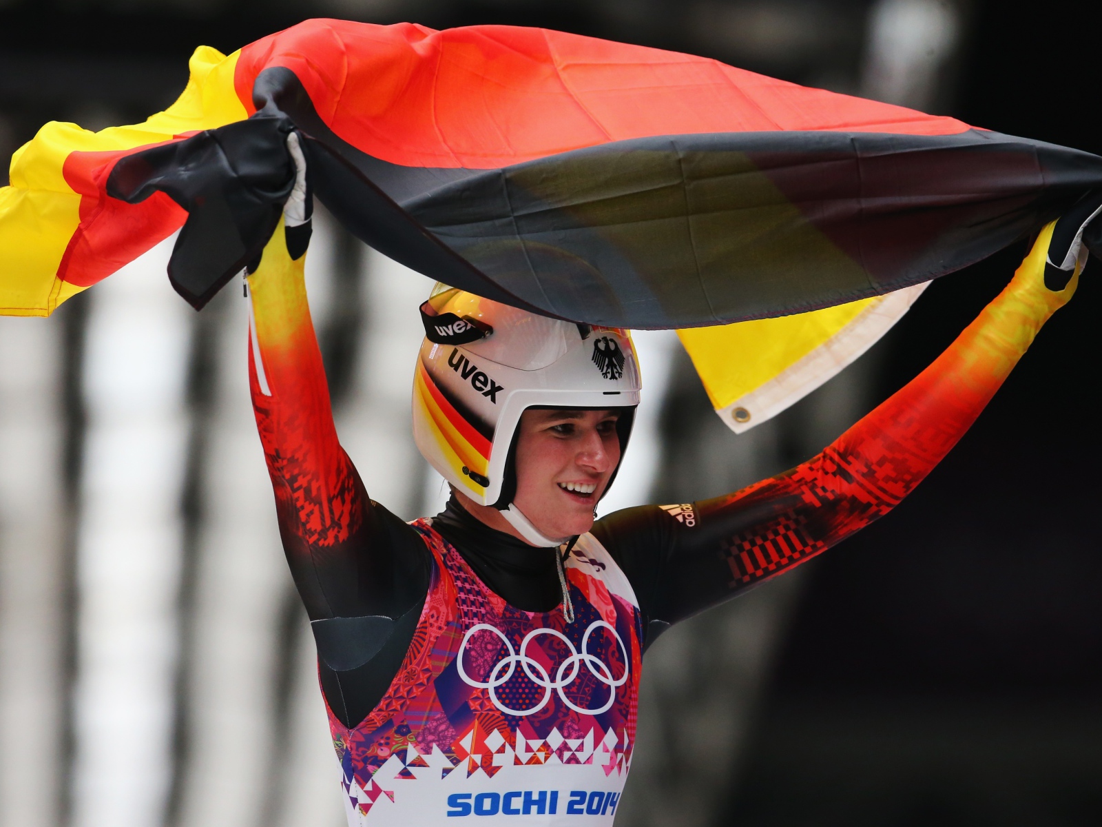 Немецкая саночница Натали Гейзенбергер  обладательница золотых медалей