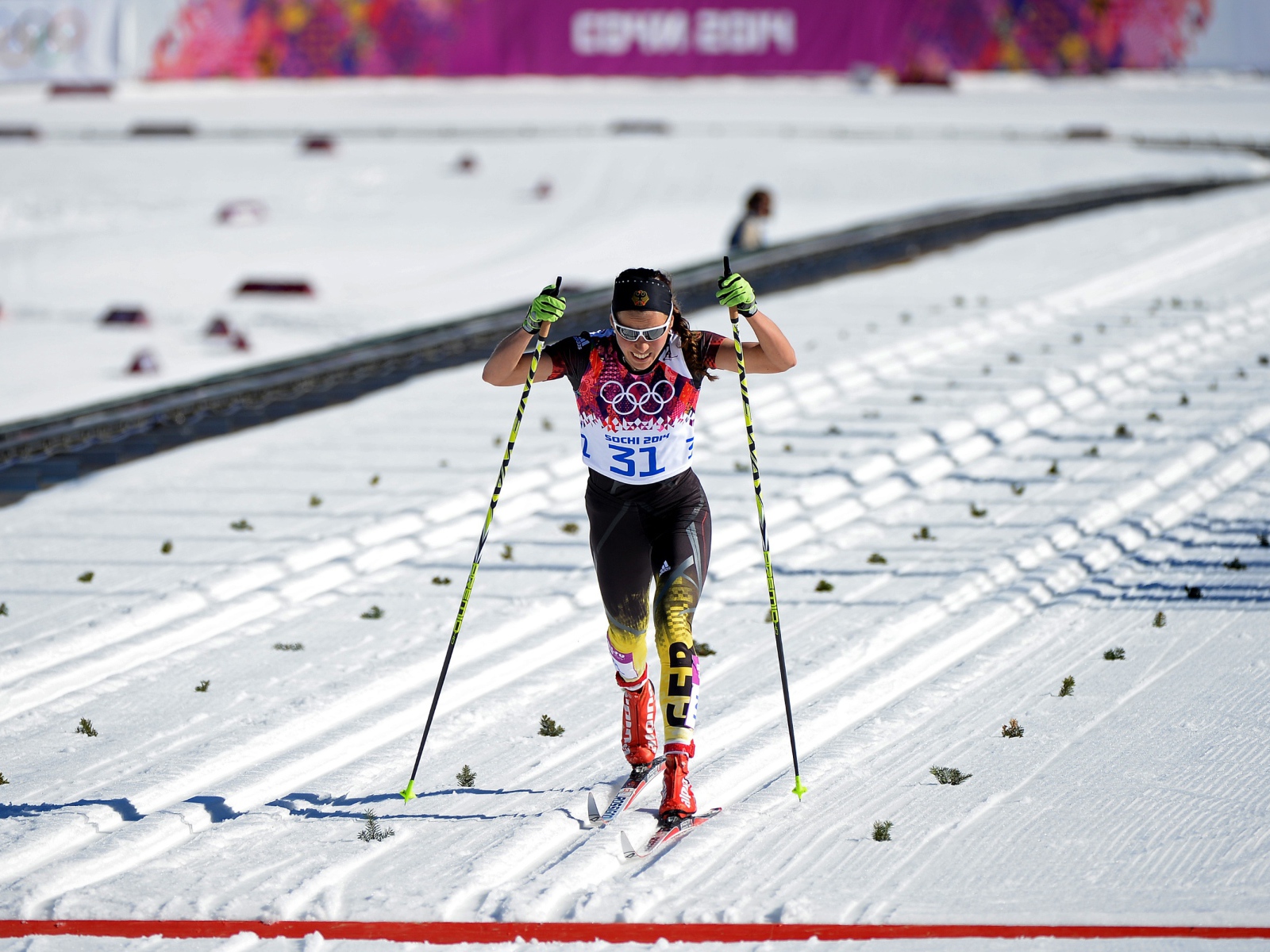 Немецкая лыжница Штефани Бёлер обладательница бронзовой медали