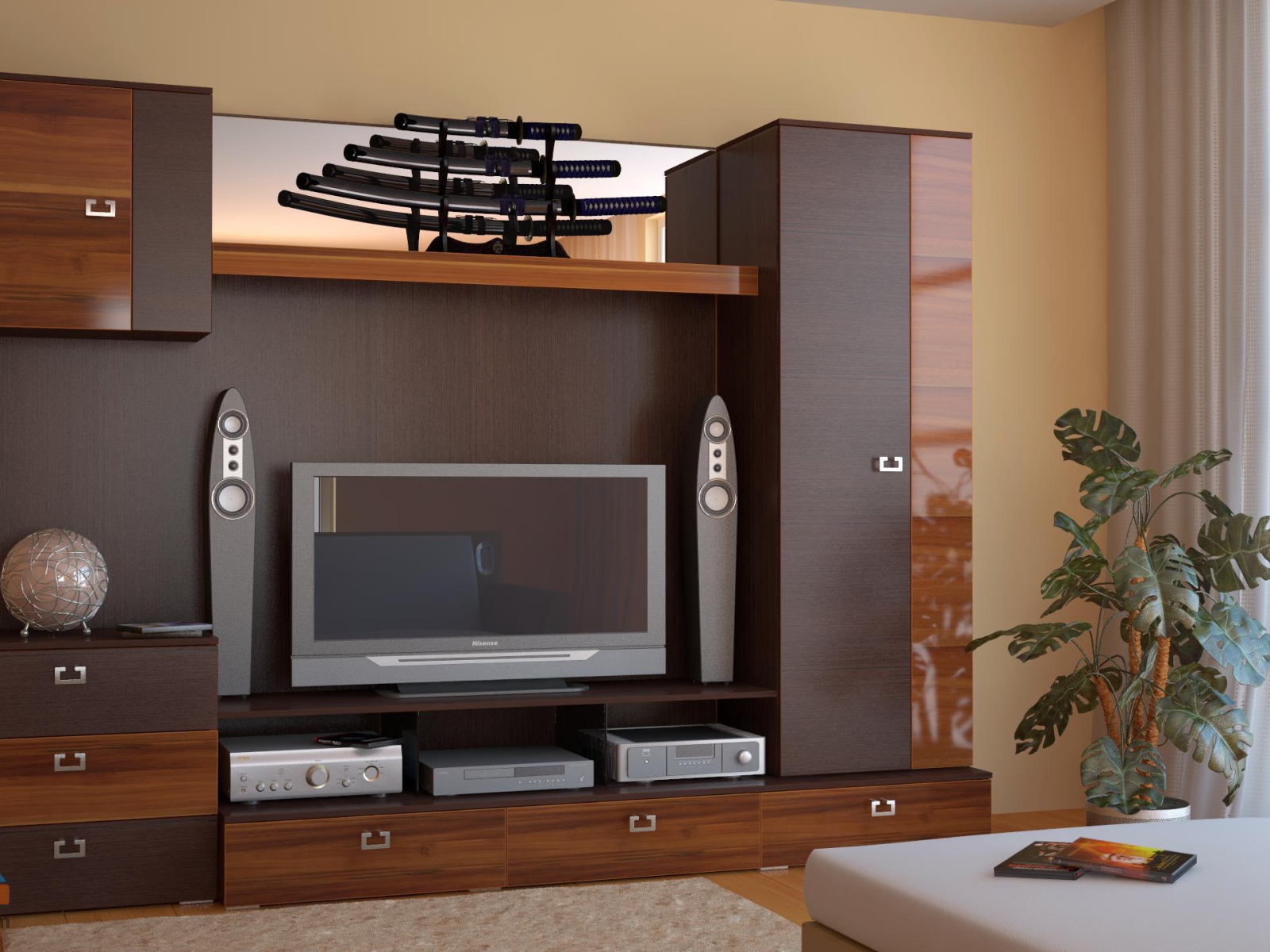 Телевизор в гостиной