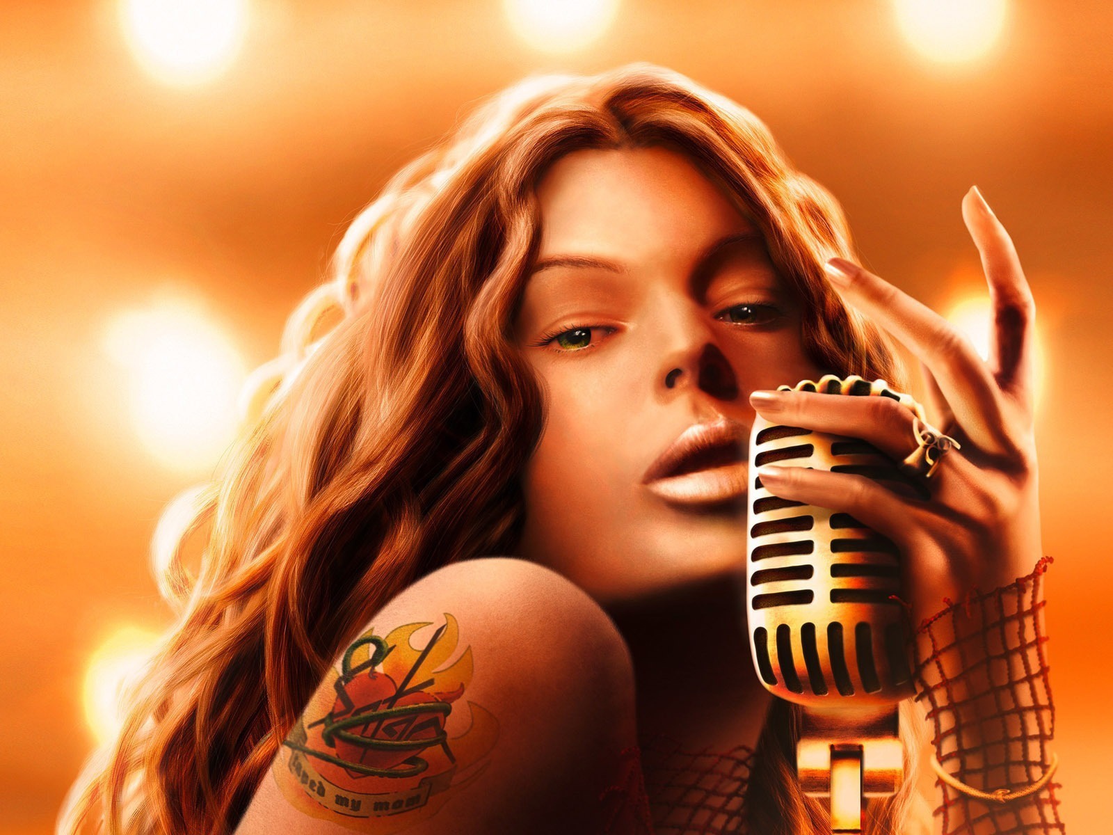 Певица с татуировкой