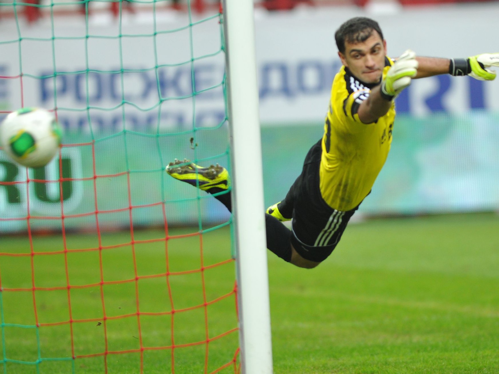 Владимир Габулов на страже ворот Динамо