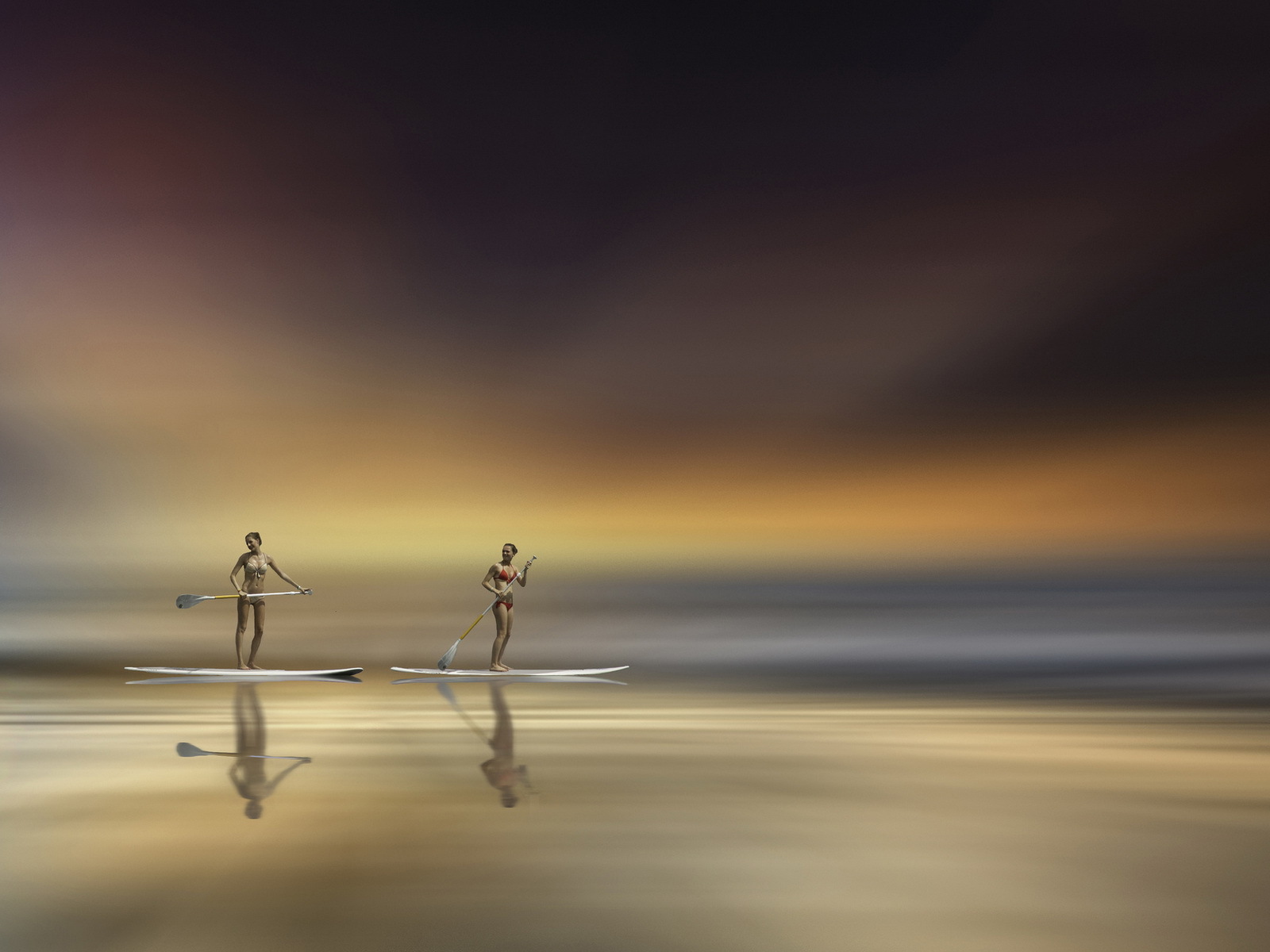 Девушки с веслами