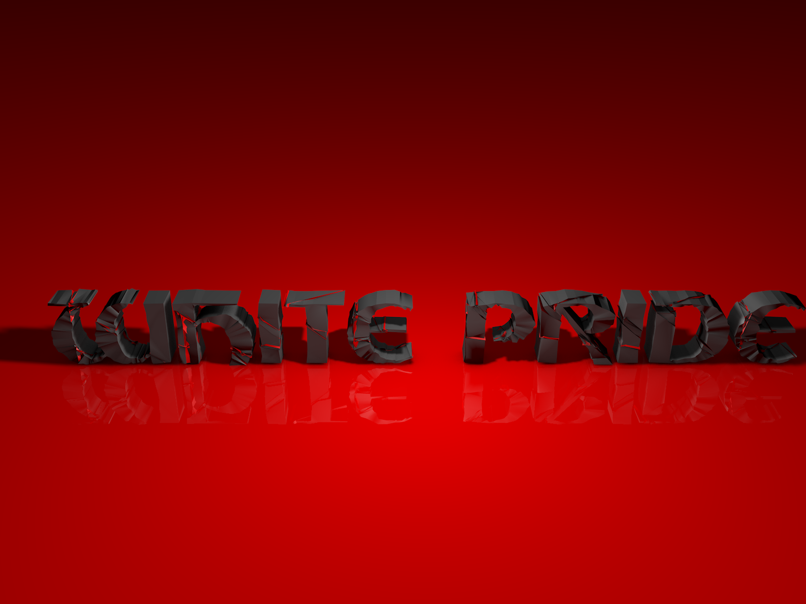 Черная надпись на красном фоне, 3Д модель