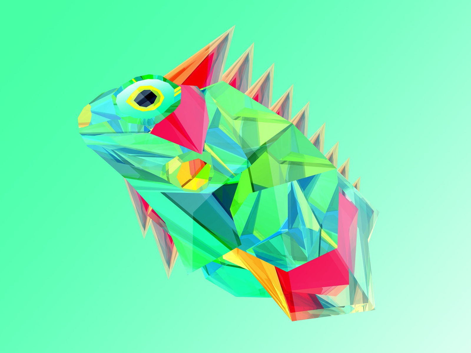 Игуана, 3-Д графика