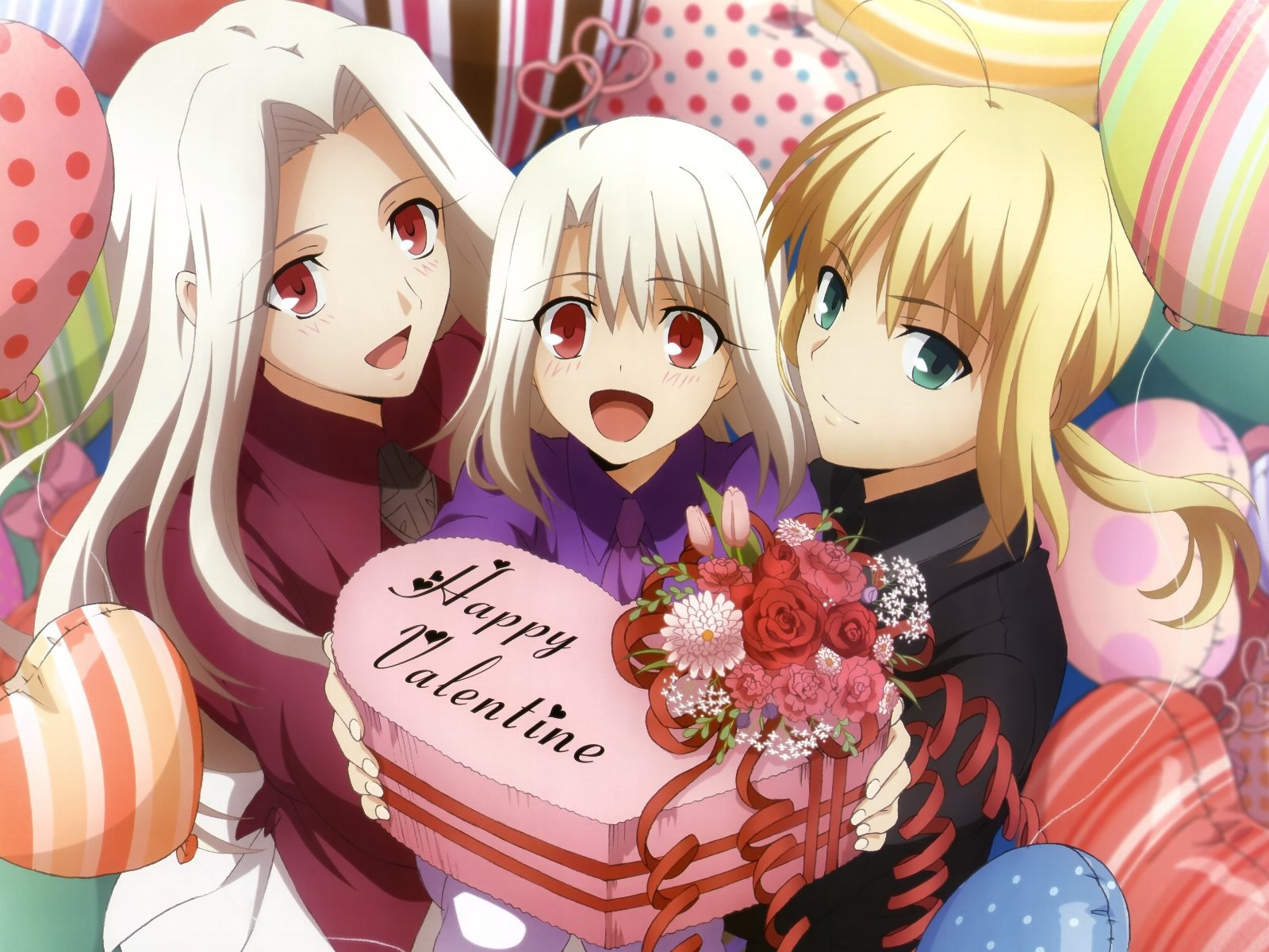 Подарок на День Валентина от девушек аниме
