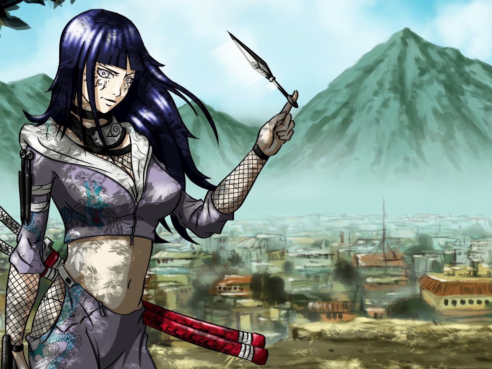 Девушка аниме Hyuuga Hinata