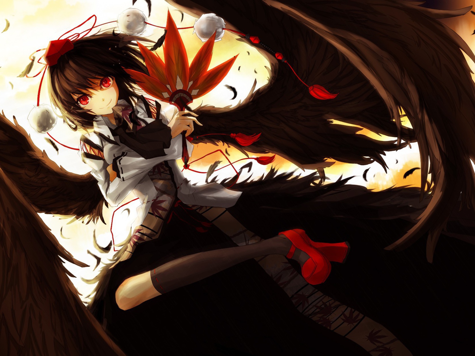 Девушка аниме Shameimaru Aya