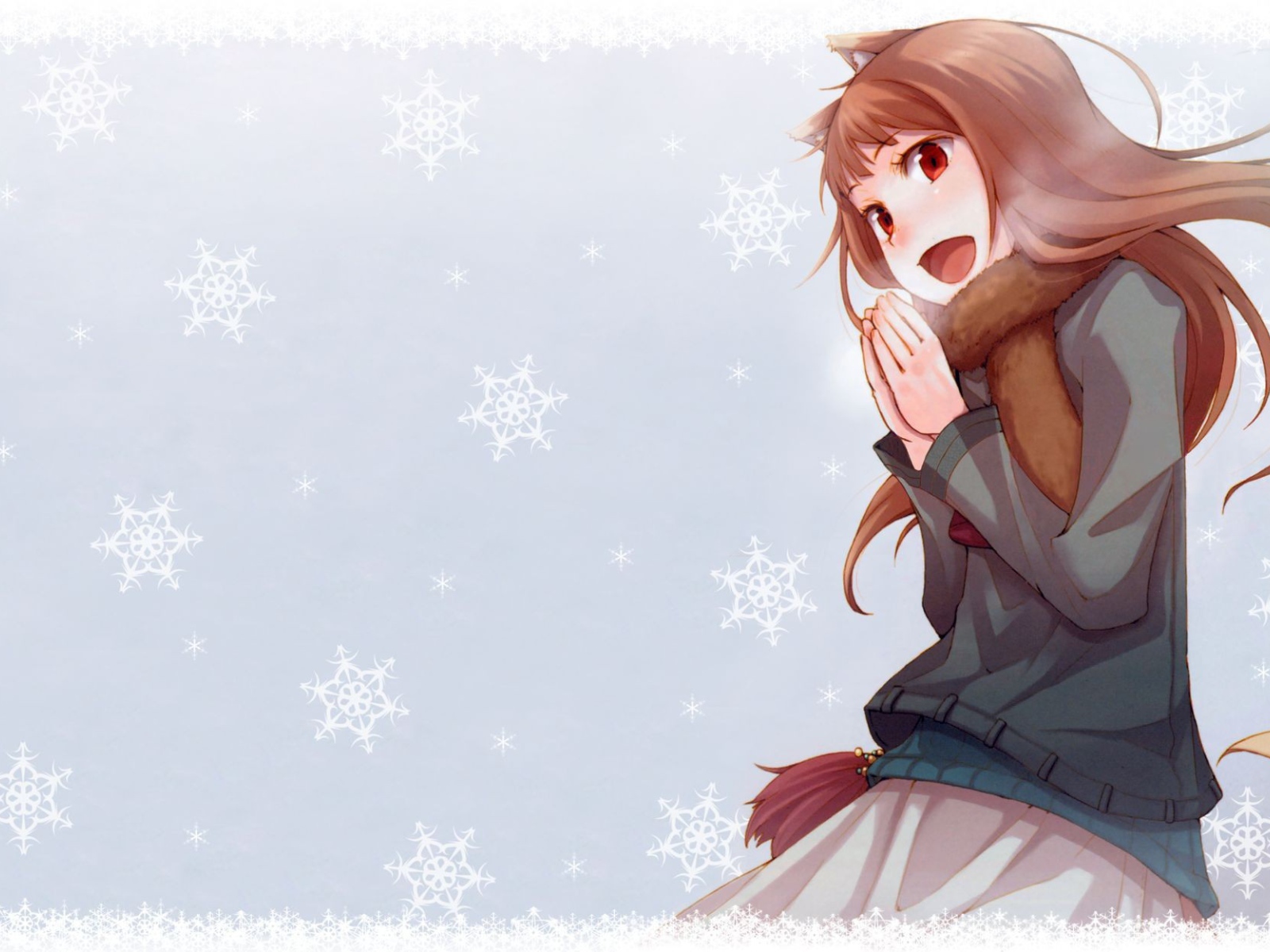 Аниме девушка Холо, Волчица и пряности