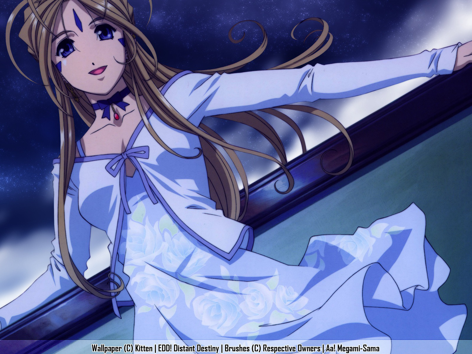 Красивая девушка аниме Belldandy