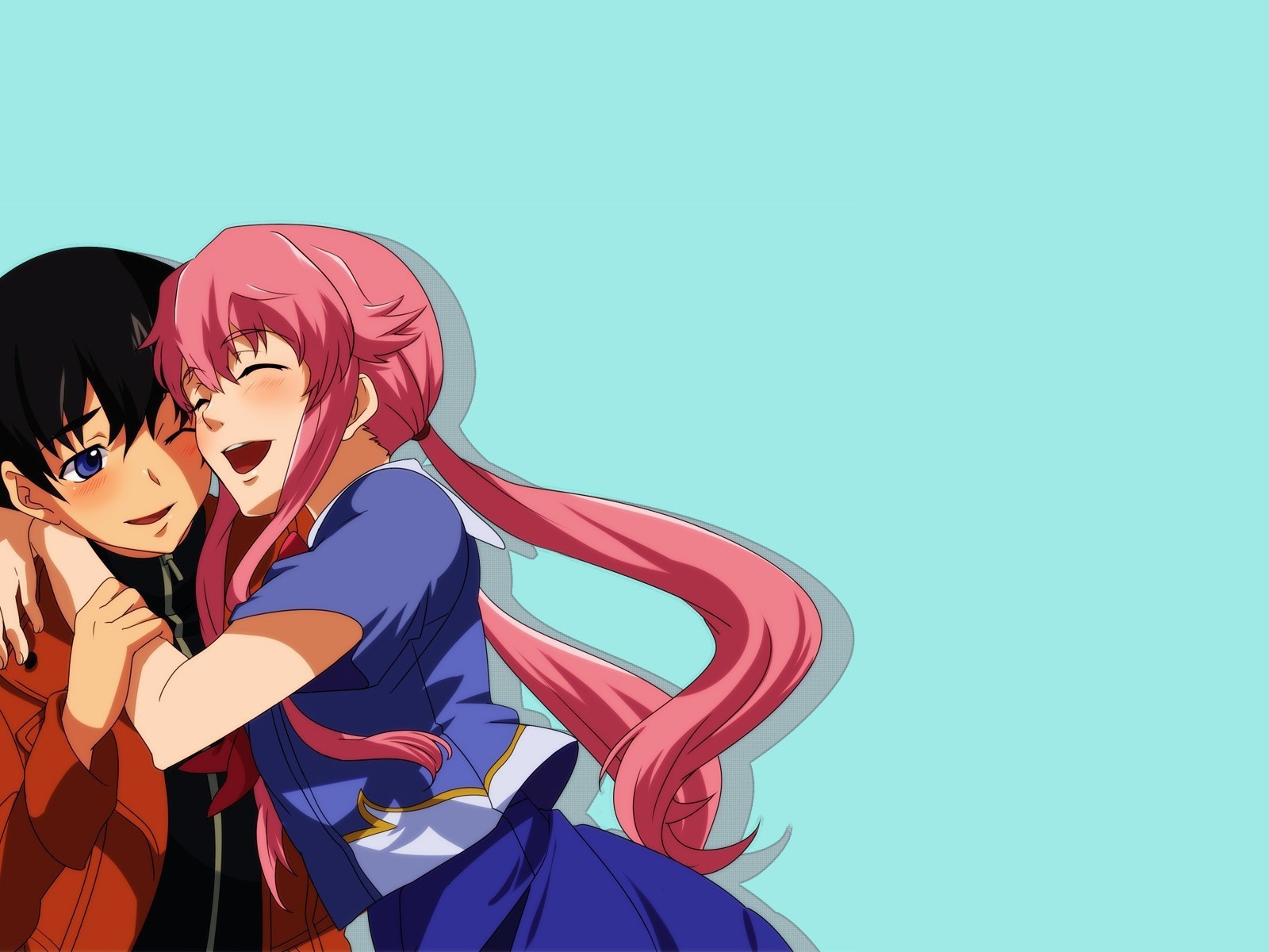 Парень и девушка из аниме Яндере