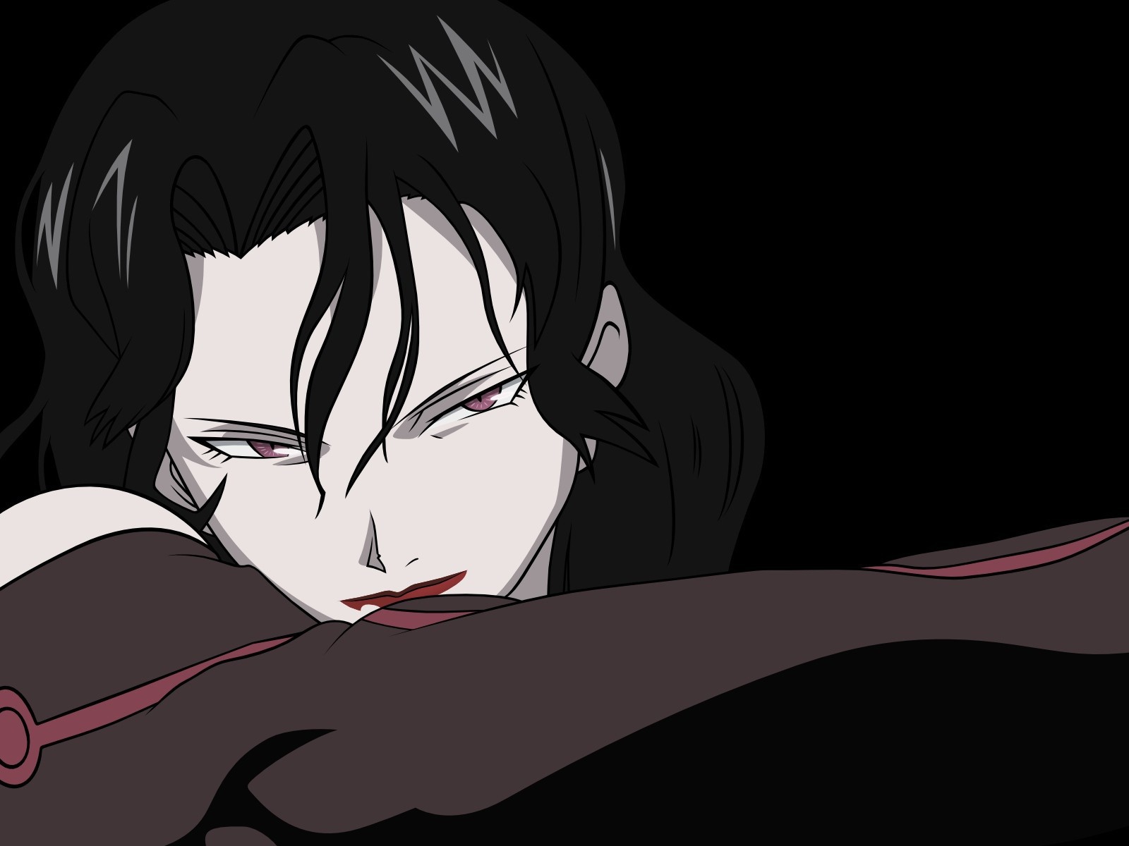 Брюнетка из аниме Стальной алхимик