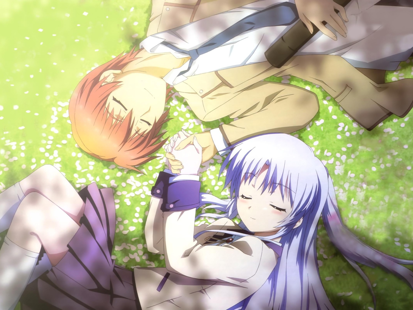 Влюбленная пара из аниме Ангельские ритмы