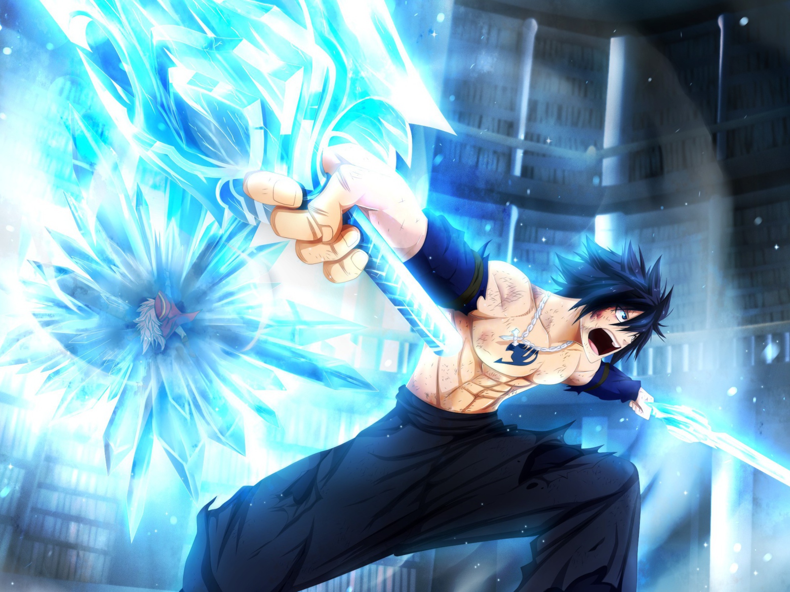 Персонаж Грей из аниме Сказка о хвосте феи