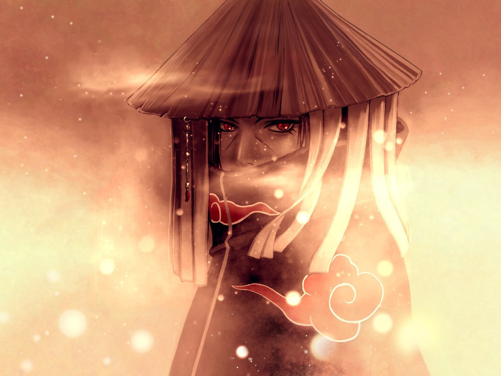 Герой аниме Uchiha Itachi в шляпе