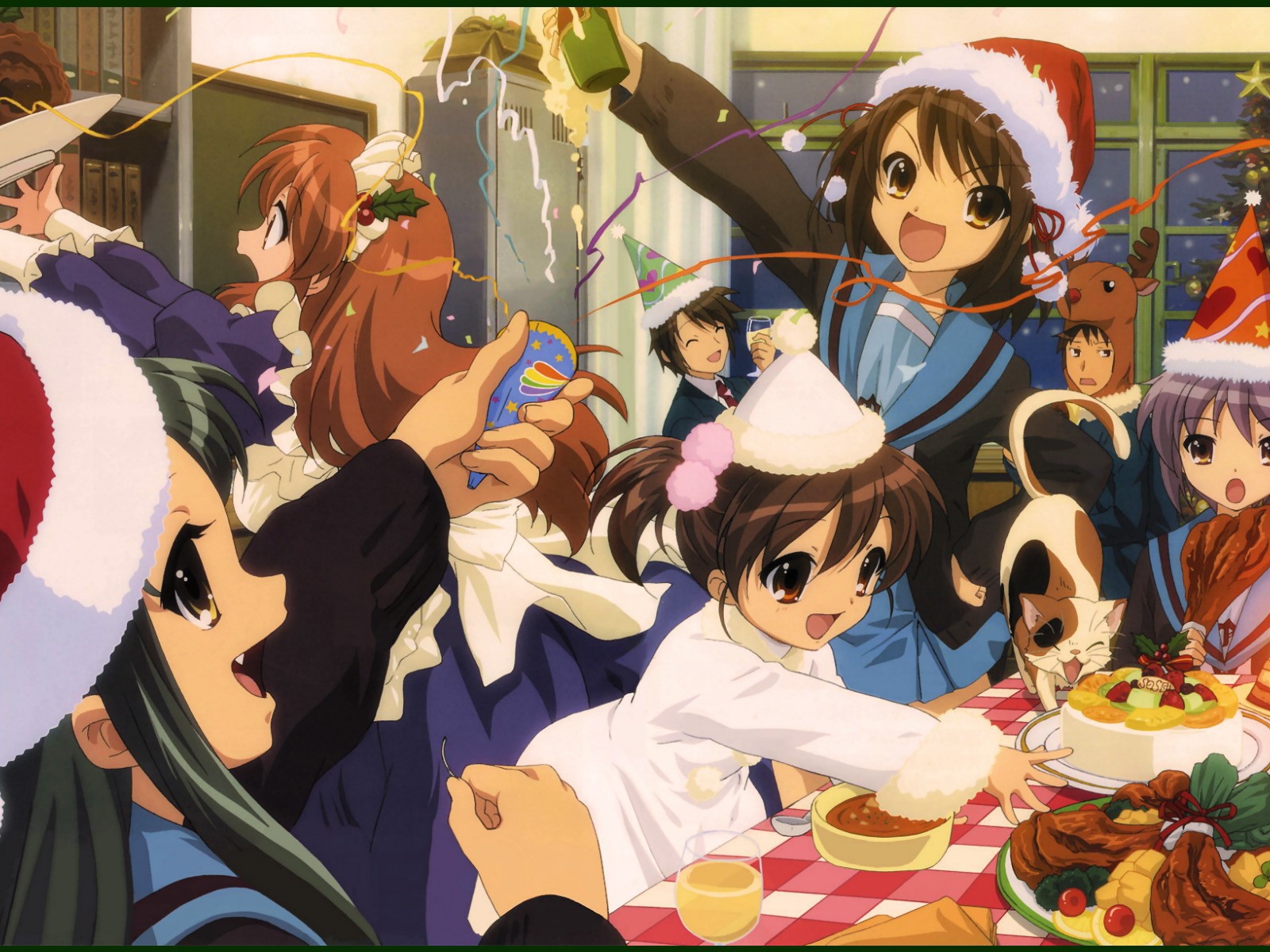 Праздник в аниме Меланхолия Харухи Судзумии