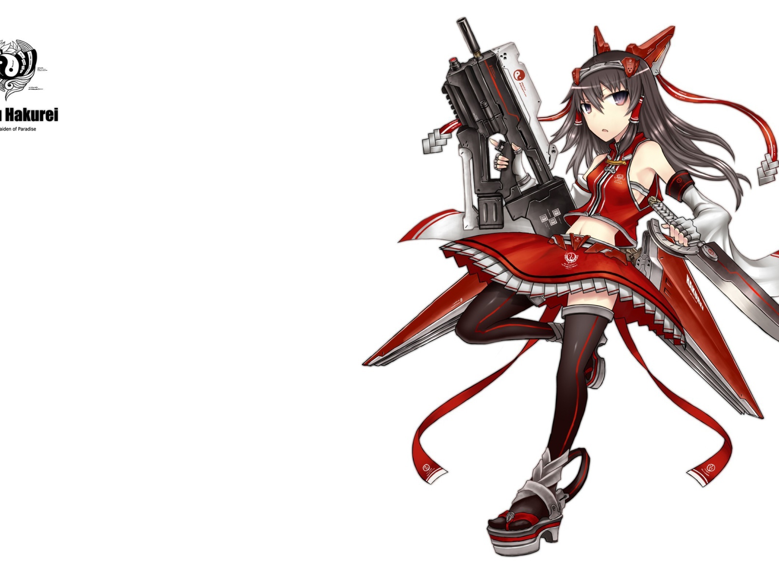 Красная девушка аниме Gia Anime