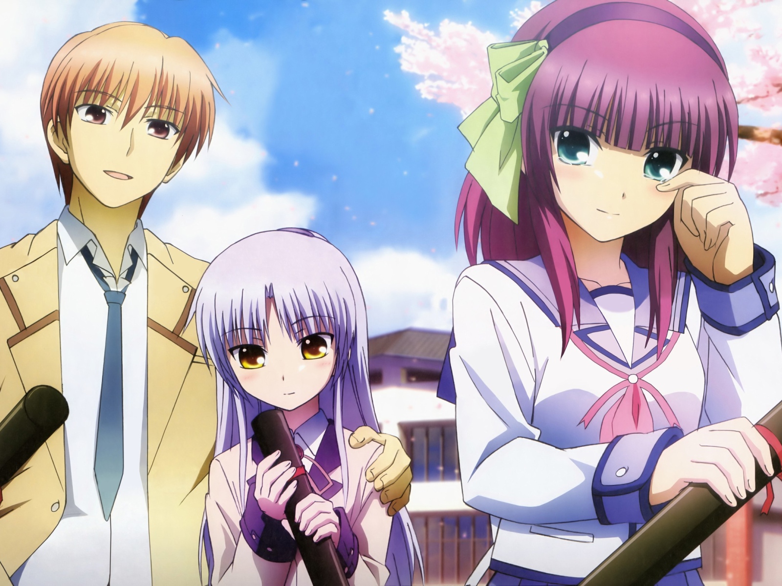 Школьные друзья в аниме Ангельские ритмы