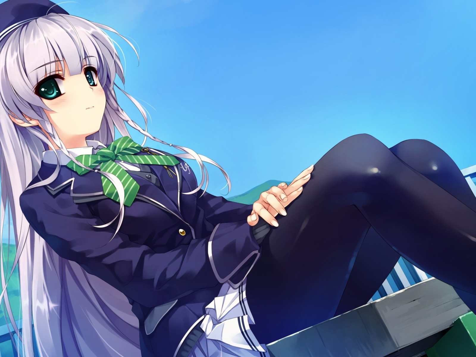 Школьница в аниме Ushinawareta Mirai wo Motomete