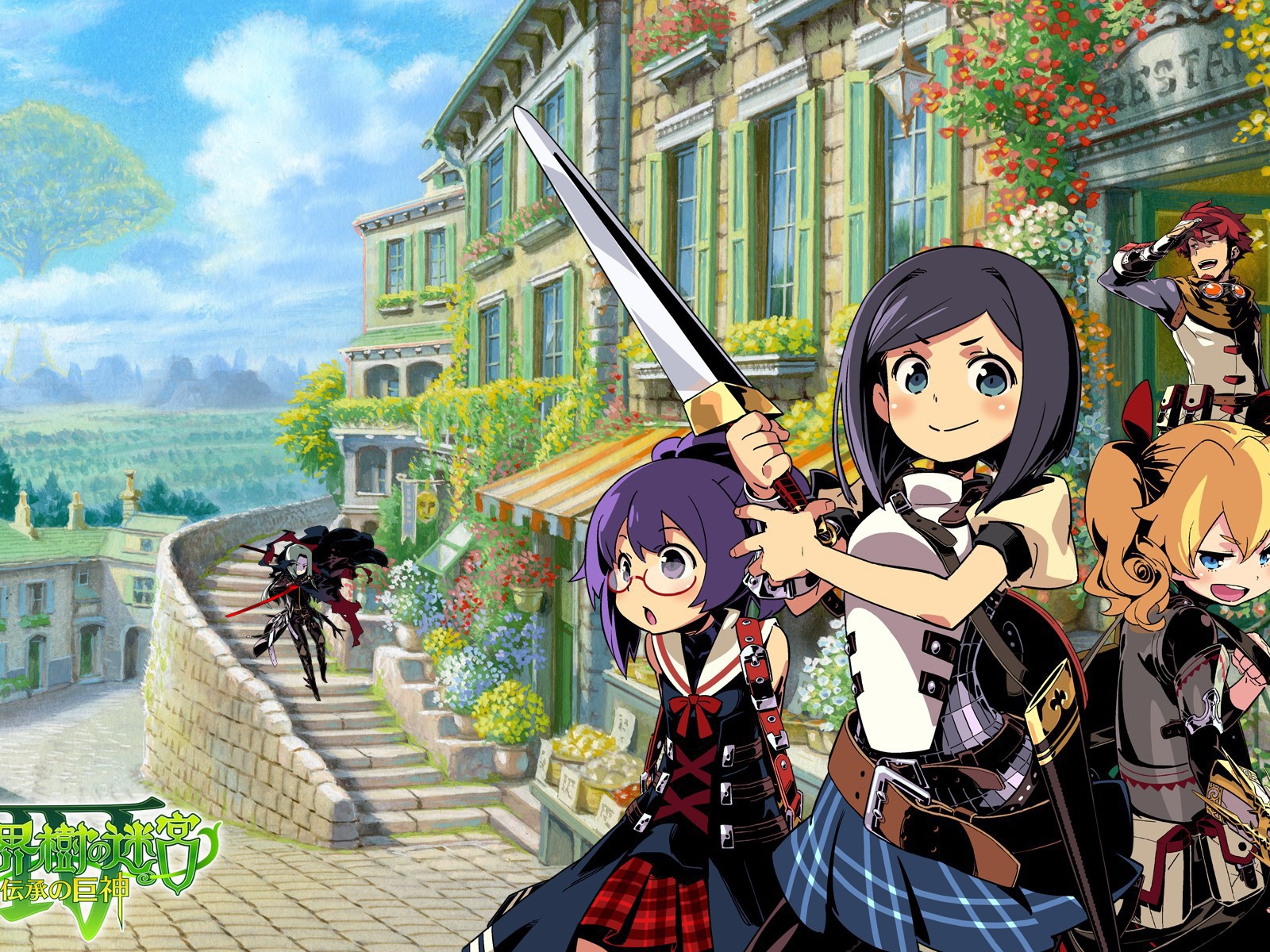 Школьница с мечом, аниме девушки