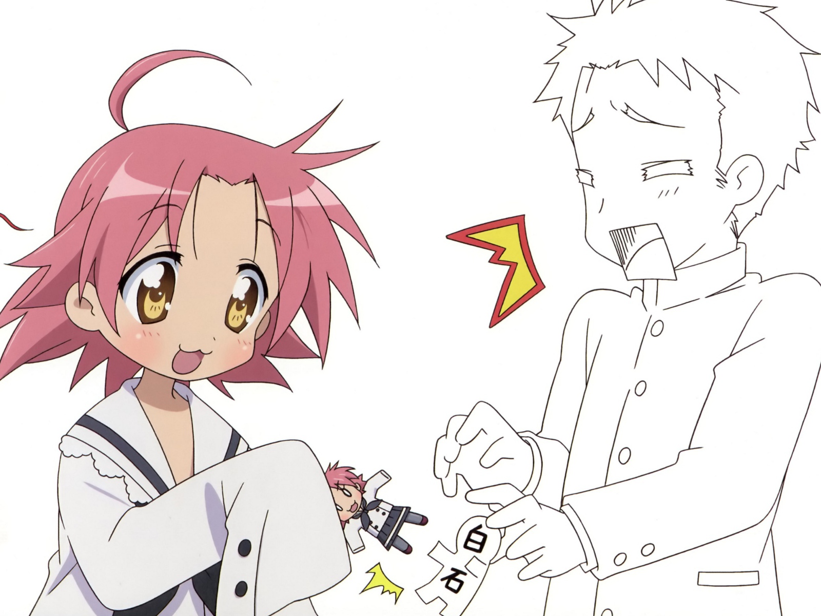 Эскиз рисунка аниме