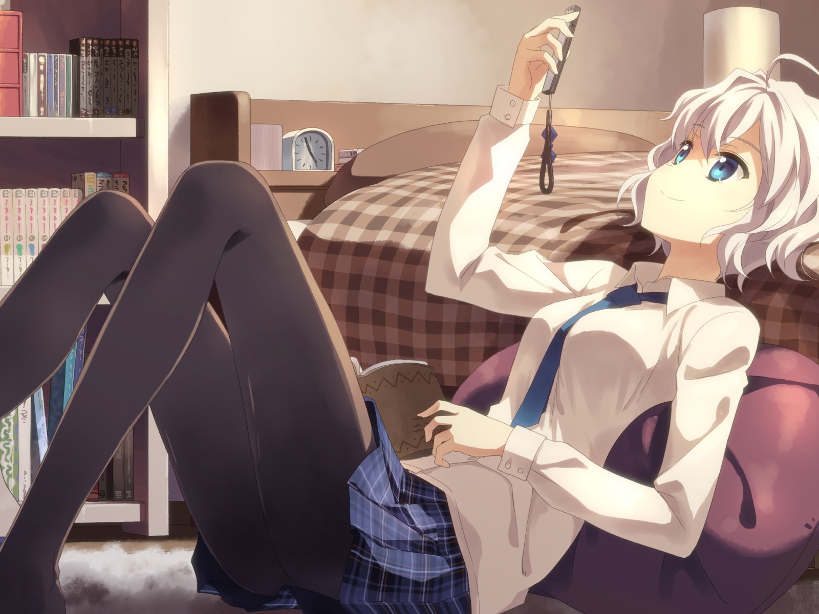 Тацуя Юкки в своей комнате, аниме