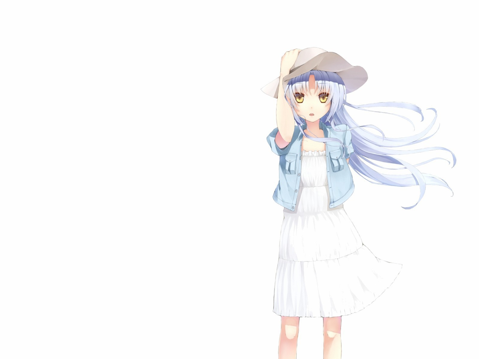 Девушка в шляпе, аниме Ангельские ритмы