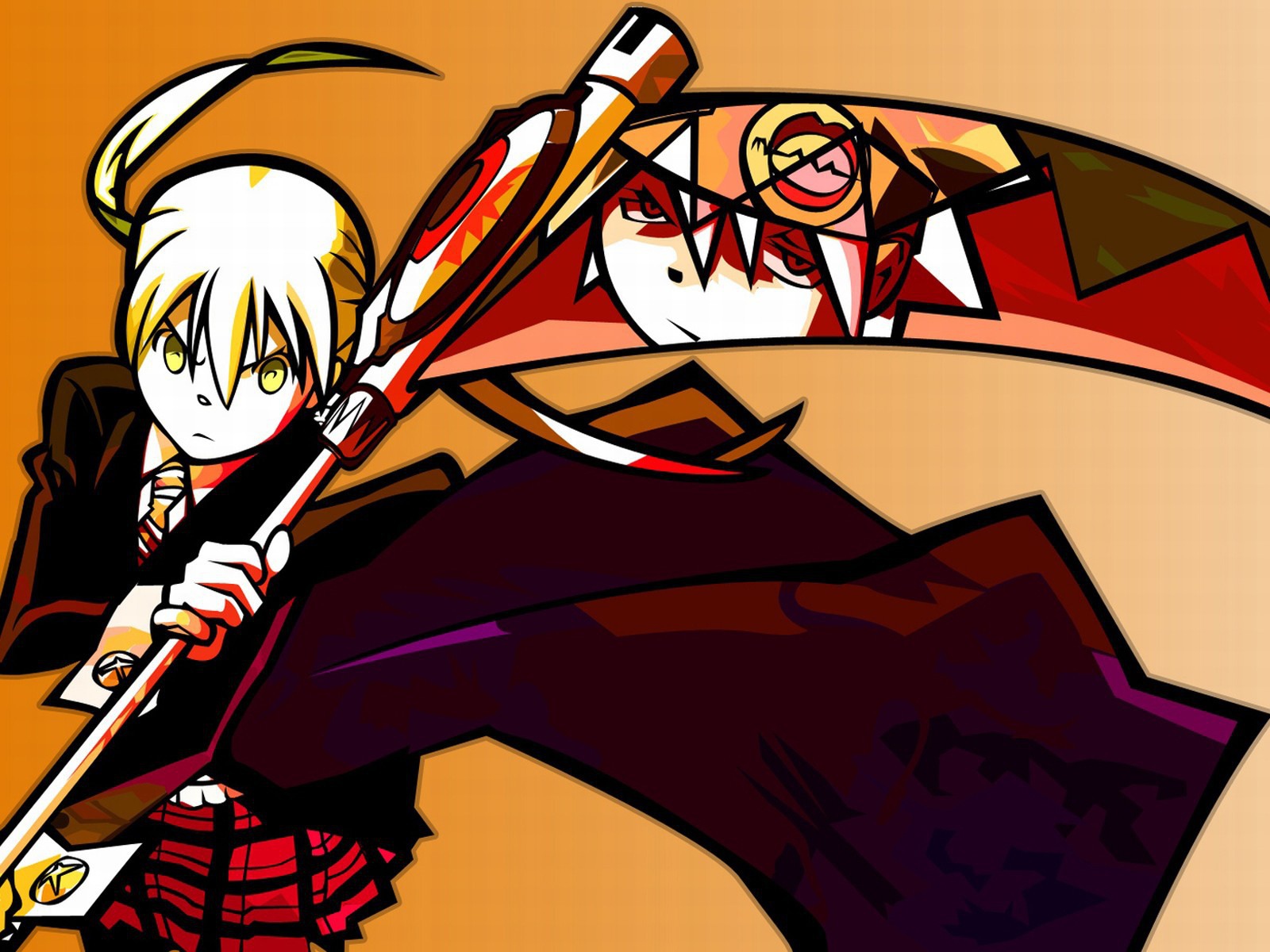 Девушка в аниме Soul Eater