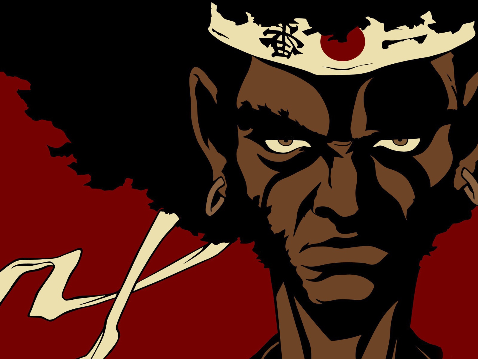 Главный герой аниме Афросамурай