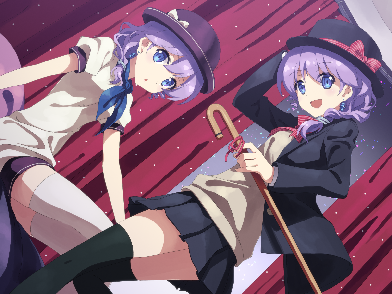 Две подруги в аниме DJ Max