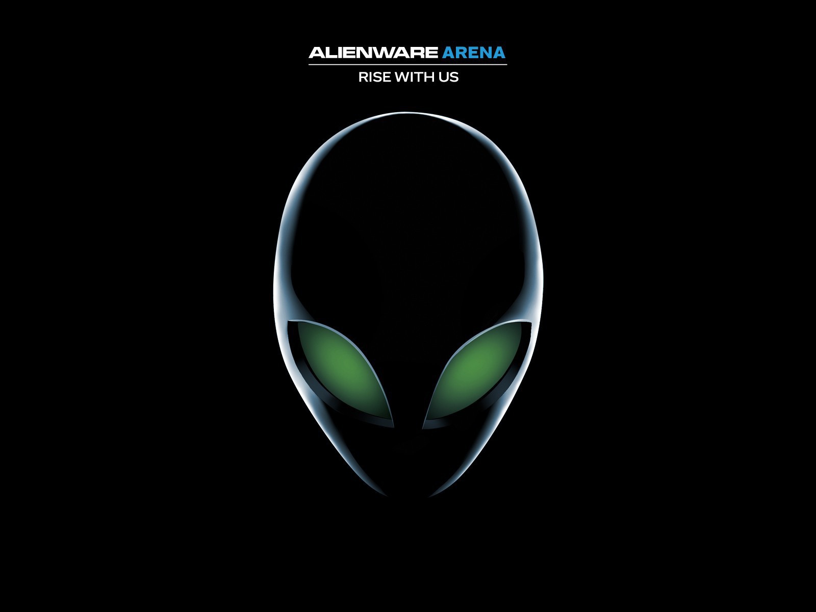 Инопланетянин с зелеными глазами, черный фон