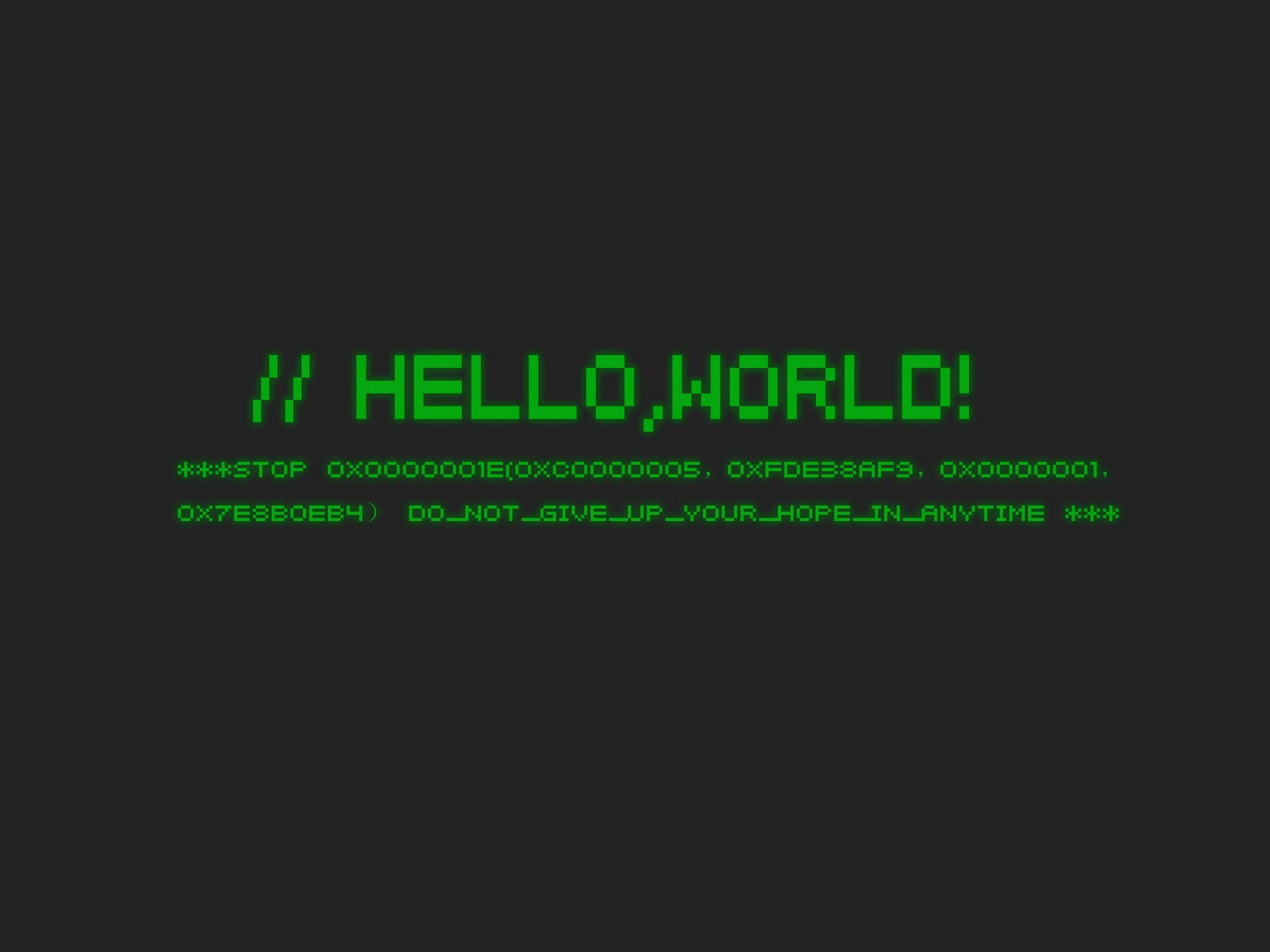 Фон Убунту, программа Привет мир