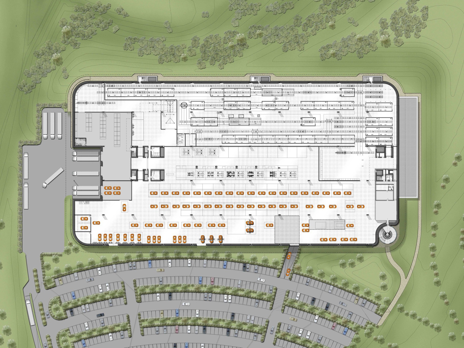 Рабочий чертеж фабрики