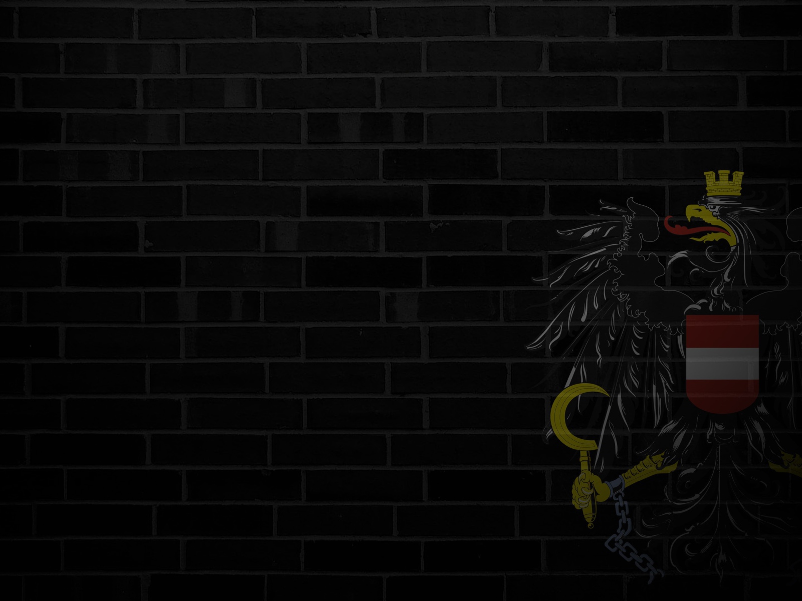 Герб Австрии на каменной стене